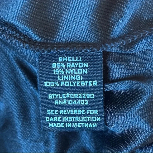 Blu Pepper Small Black V-Neck Spaghetti Strap Tiered Maxi Dress NWOT - Picture 11 of 12